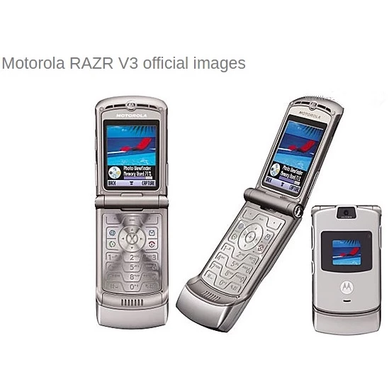 ມືຖືໃນຕຳນານ Motorola V3i renovated GSM 2G