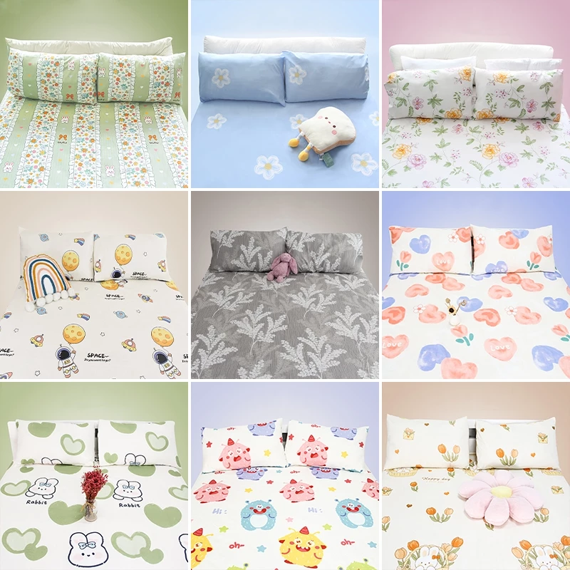 ຜ້າປູທີ່ນອນມີລາຍ 6 ຟຸດ ຊຸດ 3 ຊີ້ນ